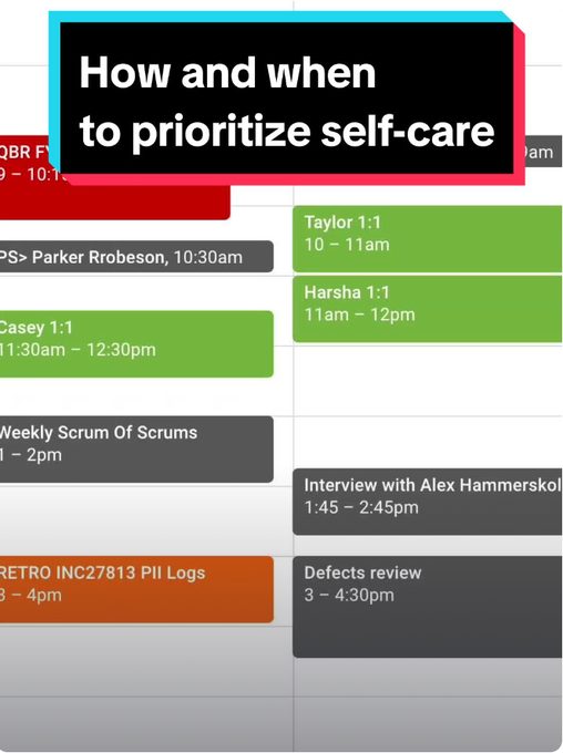 How and when to prioritize self-care